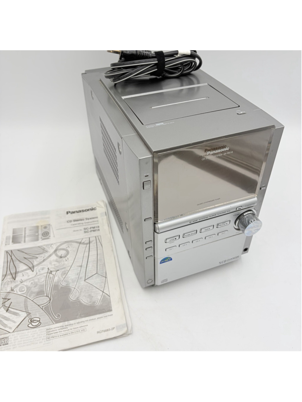 Panasonic SA-PM18 5 CD Changer/Cassette Player/Radio ONLY | Parts/Repair